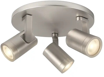 Highlight Spot HALO 3 lichts rond mat chroom