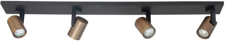 Highlight Spot HALO 4 lichts balk L 91 cm brons zwart