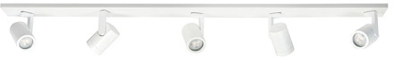 Highlight Spot HALO 5 lichts balk L 118 cm wit