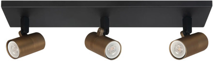 Highlight Spot Picollo 3 lichts L 40 cm incl mini GU10 zwart goud