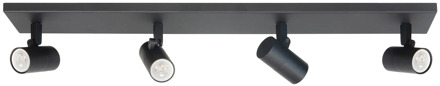 Highlight Spot Picollo 4 lichts L 65 cm incl mini GU10 zwart