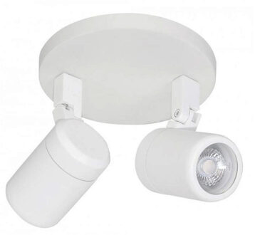 Highlight Spot Rain 2 lichts rond IP44 wit