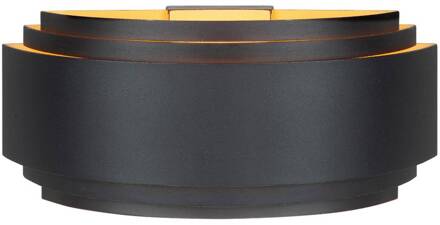 Highlight Wandlamp Sofia, zwart, breedte 30 cm, aluminium, E14