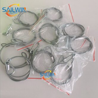 Hight 4MM * 85CM Podium Licht Veiligheid Kabel, belasting 25KG Licht Veiligheid Touwen Voor Fase Licht, Moving Head Licht