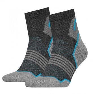 Hiking 2-pack Quarter Sokken - Grijs - 43-46