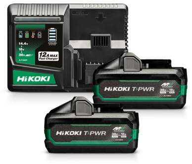 Hikoki BOOSTERPACK T2 | 1x 36V 4,0Ah en 1x 18V 8,0Ah + SNELLADER UC36YSL2 - UC36YSL2WAZ