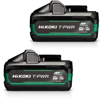 Hikoki BSL3640MVT TWIN PACK ACCU'S | 1x 36V 4,0Ah en 1x 18V 8,0Ah - 381993