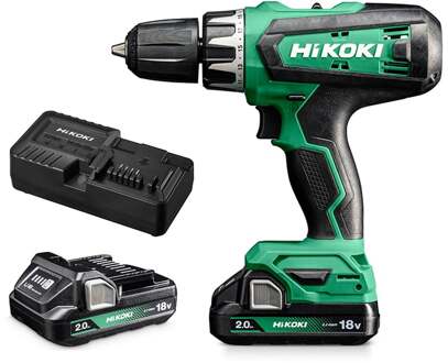 Hikoki DV18DFWCZ | Accu klop-boor-schroefmachine | 18 V | 53 Nm | 2 x 2.0 Ah accu + lader | kunststof koffer DV18DFWCZ