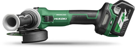 Hikoki G3613DEWQZ Accu haakse slijpmachine | 36V | 125 mm | Inclusief snellader | 2 MV accu's | In HSC III G3613DEWQZ