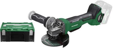 Hikoki G3613DVEW2Z Accu haakse slijpmachine | 36 V | 125 mm | Exclusief lader en accu's | In HSC II koffer - G3613DVEW2Z