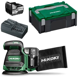 Hikoki SV1813DA WPZ Accu Excenterschuurmachine | 18V | BL | 125MM | MV | 2 x 18V 5,0 Ah + lader | in HSC II SV1813DAWPZ