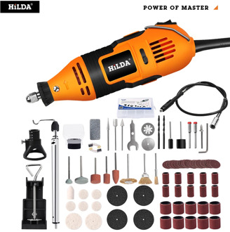 HILDA Electric Drill Dremel Grinder Engraving Pen Mini Drill Electric Rotary Tool Grinding Machine Dremel Accessories Power Tool