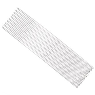 HILIFE Duurzaam Servies Blauw en Wit Patroon Holle Anti-brandwonden Antislip Eetstokjes 5 Paar Rvs 201