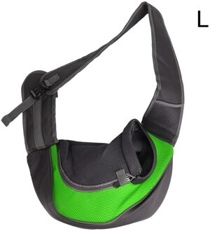 Hilife Huisdier Rugzak Outdoor Reizen Tote Pouch Mesh Oxford Sling Schoudertas Hond Carriers & Zakken Hond Levert groen L