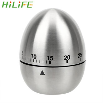 Hilife Koken Gereedschap Keuken Timer Rvs Ei 60 Minuten Mechanische Alarm Klok Tellen