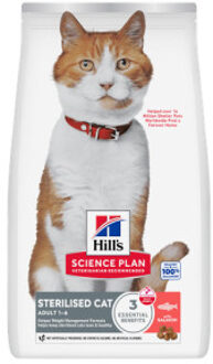 Hill's 1,5kg Hill's Science Plan Adult Sterilised Zalm Kattenvoer droog