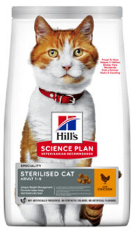 Hill&apos;s 10kg Adult Sterilised Cat met Kip Hill's Science Plan Kattenvoer