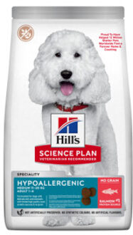 Hill&apos;s 14 kg Adult Hypoallergenic Medium met Zalm Hill's Science Plan Hondenvoer