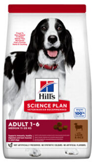 Hill&apos;s 18kg Adult 1-6 Medium met Lam & Rijst Hill's Science Plan Hondenvoer