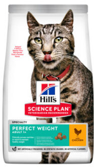 Hill&apos;s 2,5kg Adult 1+ Perfect Weight Kip Hill's Science Plan Kattenvoer