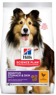 Hill's 2,5kg Adult Sensitive Stomach & Skin Medium met Kip Hill's Science Plan Hondenvoer