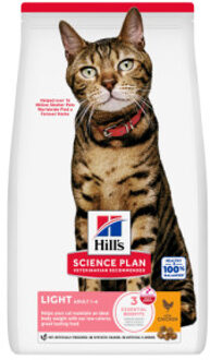 Hill's 2x10kg Adult 1-6 Optimal Care Light met Kip Hill's Science Plan Kattenvoer
