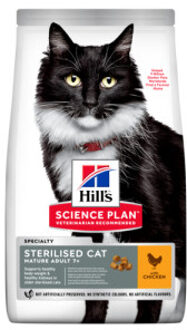 Hill&apos;s 2x10kg Mature Adult 7+ Sterilised Cat Kip Hill's Science Plan Kattenvoer