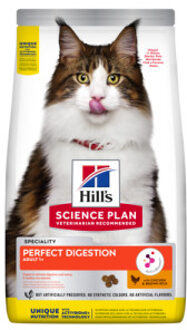 Hill&apos;s 2x7kg Adult Perfect Digestion met Kip Hill's Science Plan Kattenvoer