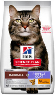 Hill's 3kg Hill's Science Plan Adult Hairball & Perfect Coat Kip Kattenvoer droog