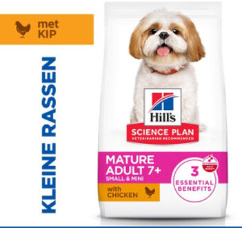 Hill's 3kg Mature Adult 7+ Small & Mini met Kip Hill's Science Plan Hondenvoer