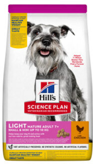 Hill's Canine Light Mini - Mature Adult 7+ - Kip - Hondenvoer - 2,5 kg