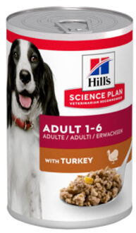 Hill&apos;s Hill's Adult nat hondenvoer met kalkoen blik 1 tray (12 x 370 g)