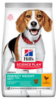 Hill's Hill's Adult Perfect Weight Medium met kip hondenvoer 2 x 2 kg