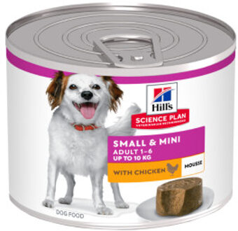 Hill&apos;s Hill's Adult Small & Mini mousse met kip natvoer hond 24 x 200 g