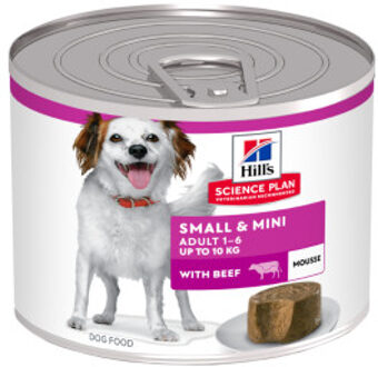 Hill&apos;s Hill's Adult Small & Mini mousse nat hondenvoer met rund blik 24 x 200 g