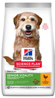 Hill&apos;s Hill's Mature Adult Senior Vitality Small & Mini met kip hondenvoer 2 x 1,5 kg