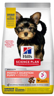 Hill&apos;s Hill's Perfect Digestion Puppy Small & Mini met kip en bruine rijst hondenvoer 2 x 6 kg