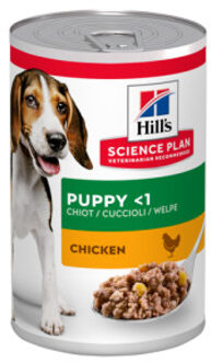 Hill&apos;s Hill's Puppy nat hondenvoer kip blik 2 trays (24 x 370 g)