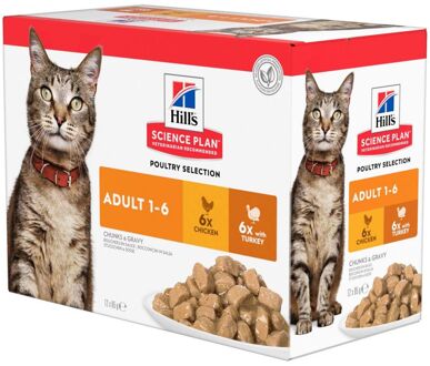 Hill&apos;s Maaltijdzakjes - Kip - Kattenvoer - 12 x 85 g