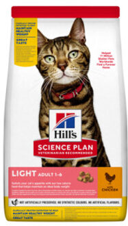 Hill&apos;s Science Plan Light Adult - Kip - Kattenvoer - 1.5 kg