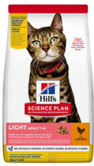 Hill's Science Plan Light Adult - Kip - Kattenvoer - 1.5 kg