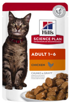 Hill's Adult kip nat kattenvoer 85 gr 12 zakjes (12 x 85 gram)