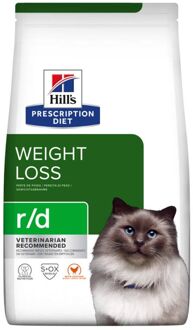 Hill's Prescription Diet 2 x 3 kg Feline r/d Weight Reduction met Kip Hill´s Prescription Diet Kattenvoer