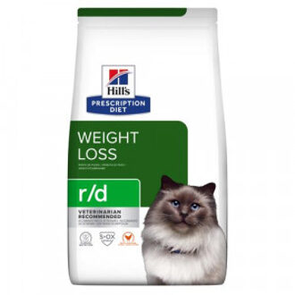 Hill's Prescription Diet 2 x 3 kg Feline r/d Weight Reduction met Kip Hill´s Prescription Diet Kattenvoer