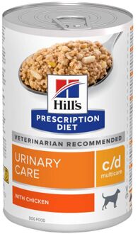 Hill's Prescription Diet 24x370 g C/D Urinary Care met Kip Hill's Prescription Diet Hondenvoer