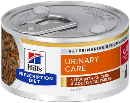 Hill's Prescription Diet 24x82g c/d Urinary Stress Stoofpotje met Kip Hill's Prescription Diet Kattenvoer