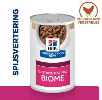 Hill's Prescription Diet 48x354g Gastrointestinal Biome Ragout met Kip Hill's Prescription Diet Hondenvoer
