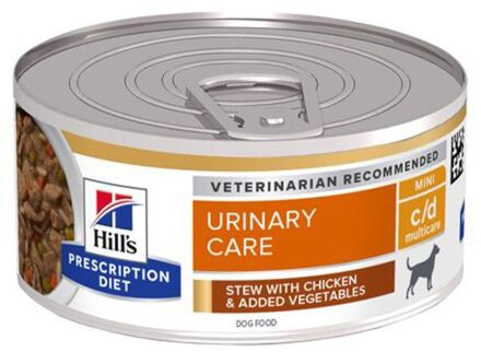 Hill's Prescription Diet C/D Multicare Urinary Care Stoofpotje Blik - Hondenvoer - Kip Groente 156 g