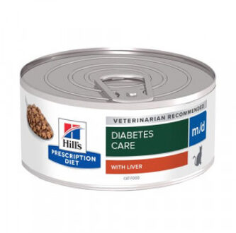 Hill's Prescription Diet M/D Diabetes Care nat kattenvoer blik 3 trays (72 x 156 gr)