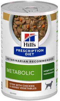 Hill's Prescription Diet Metabolic Weight Management - Hondenvoer veterinair - Kip - Groente - 354 gram